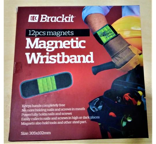 Magnetic Wristbands With 12 Magnetands for Holding Screw