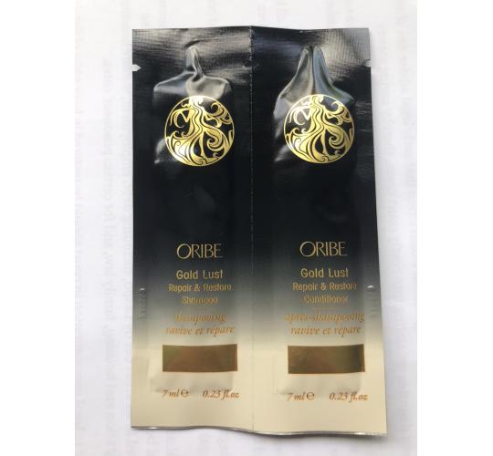 300 x Oribe Gold Lust Repair And Restore Shampoo And Conditioner Sachets
