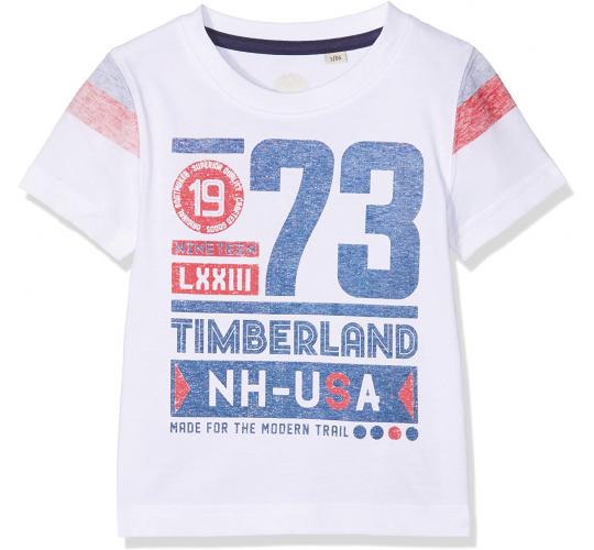 One Off Joblot of 7 Timberland White Modern Trail Print T-Shirt Sizes 8-14