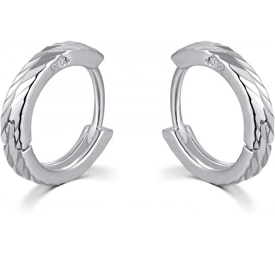 Wholesale Joblot of 5 MBLife 925 Sterling Silver Hoop Earrings Cutting/Polished