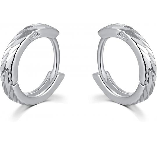 Wholesale Joblot of 5 MBLife 925 Sterling Silver Hoop Earrings Cutting/Polished