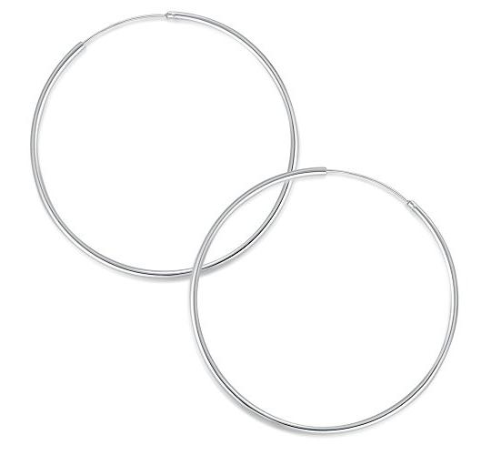 Wholesale Joblot of 5 MBLife 925 Sterling Silver Hoop Earrings 80mm