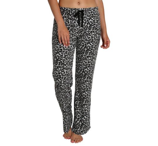 One Off Joblot of 23 Blis Womens Fleece Pant Loungewear Grey Leopard