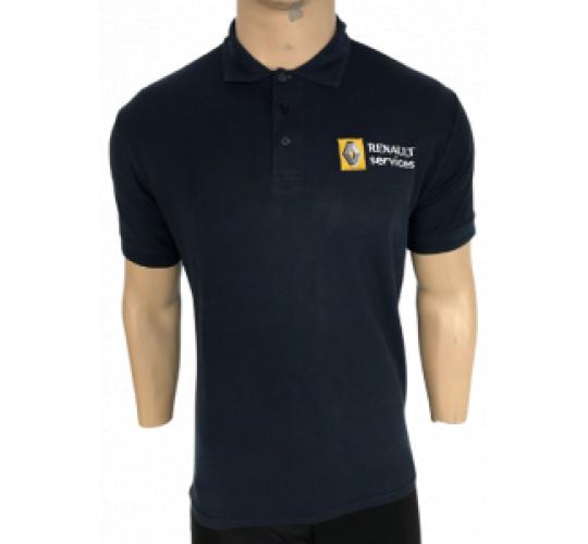 One Off Joblot of 30 Mens Renault Services Navy Polo Shirt Size Medium