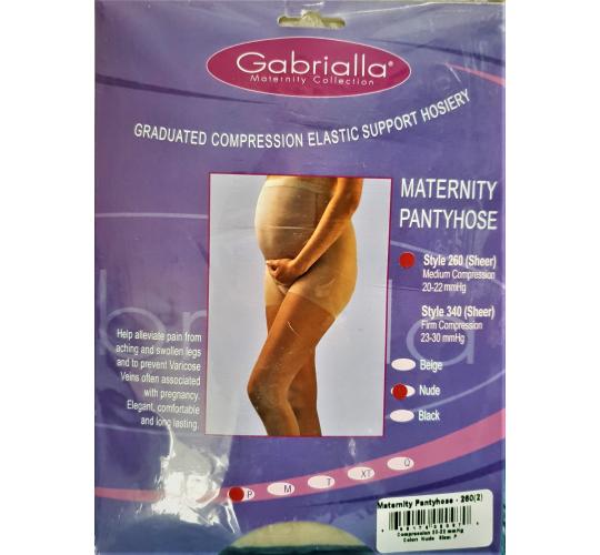 Gabrialla Maternity Pantyhose Graduated Support Nude x 22 pairs boxed