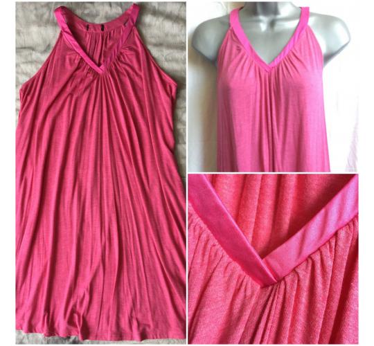 36 x Ex-High Street Smocked Pink Jersey Nightdress 8 10 12 14