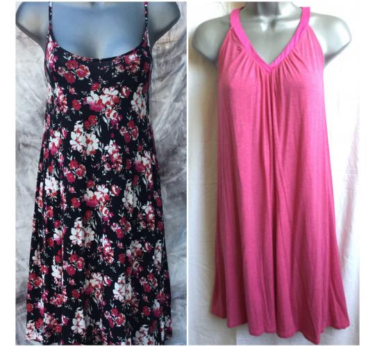 17 x  Jersey Chemise Size 8 Pink & 8-10 floral 