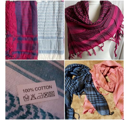 28 x Dogtooth Pattern 100% Cotton Middle Eastern Style Scarves