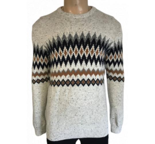 Wholesale Joblot of 50 Men's Ex-Chainstore Diamond Patterned Winter Jumpers