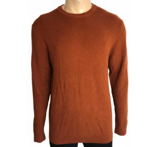 Wholesale Joblot of 30 Men's Ex-Chainstore Orange Crew Neck Jumpers