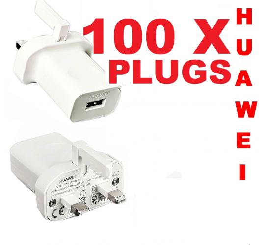 100 X Genuine huawei usb charger plugs 1a