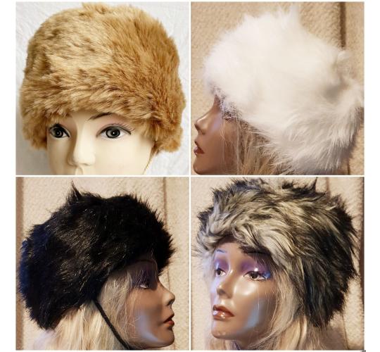 Flirt London Lot of 16 Faux Fur Hats with Quilted Lining