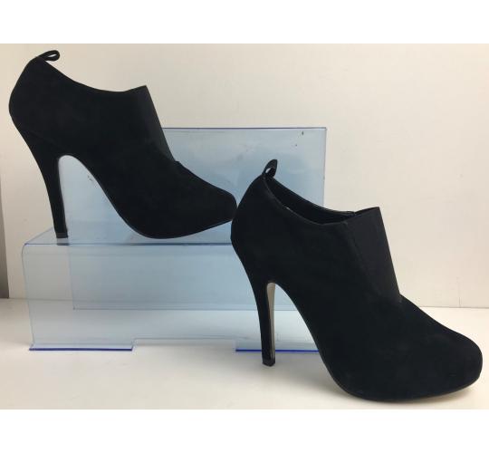 Wholesale Joblot of 20 Koi Couture Black Suede-Feel Ladies Heels Sizes 3-8