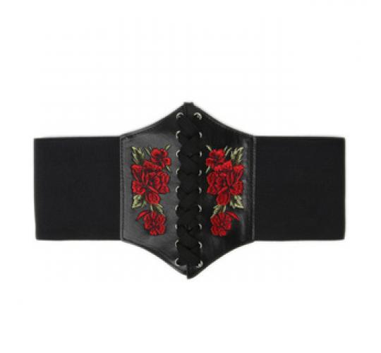 Floral Corset Belts - Black and Nude - 100pcs Mixed Lot Clearance Price £1.00 each
