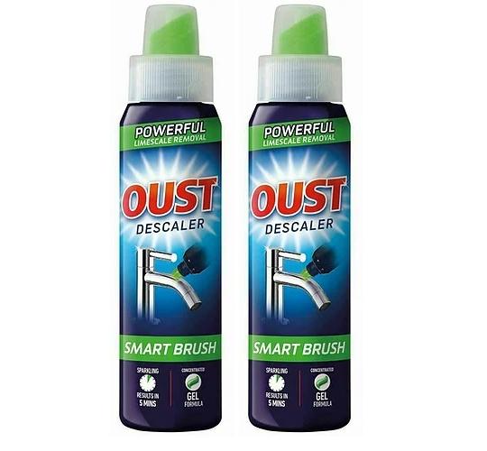 Case of Oust Descaler w/ Smart Brush Powerful Limescale Removal 300ml