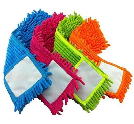 Chenille Mop Head Refill Replacement Mop Head Cleaning Pad Coral Velet Refill Dust Cloth Washable Sweeper Pad