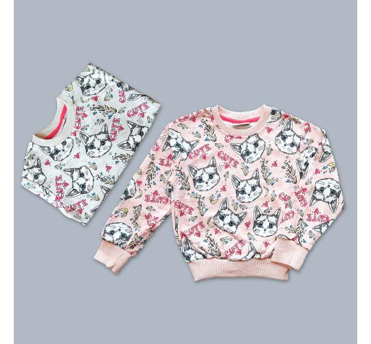 Brand New Joblot of 16 Pack Girls Sweatshirt (1y-8y) - 2 Designs