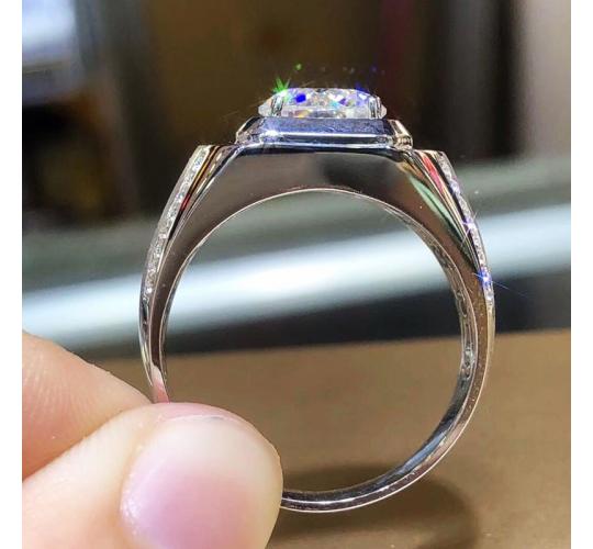 10pc LUXURY OPEN RING CLEAR CRYSTAL DESIGN SILVER TONE | GCC139 UK SELLER