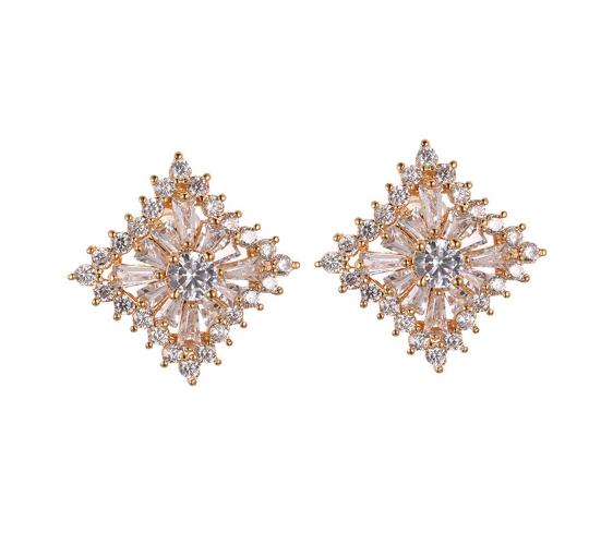 10pc LUXURY WOMENS CUBIC CLEAR CRYSTAL EARRINGS | GCC160 UK SELLER 