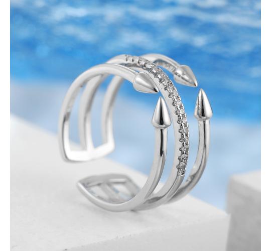 10pc WOMENS ADJUSTABLE TRIPLE BAND LUXURY RING | GCJ169