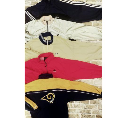 Vintage joblot 10x Branded Sports Shell Jacket Coats