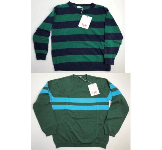 One Off Joblot of 8 IL Gufo Children's Knit Jumpers in 2 Styles Sizes 3-8