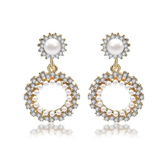 20pc PEARL AND CRYSTAL DROP WOMENS EARRINGS | GCJ134 UK SELLER