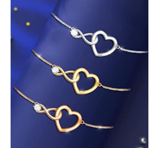 12pc CRYSTAL SLIDER ADJUSTABLE INFINITY BRACELET 3 STYLES 4 EACH | GCJ188 UK SELLER