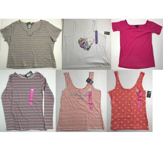 One Off Joblot of 14 Ladies Ex-Chain Store Tops & Vest Tops Various Styles