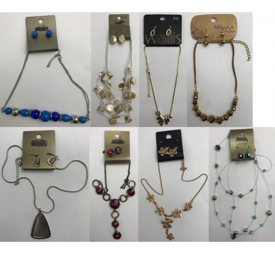 One Off Joblot of 42 Ladies Ex-High Street Jewellery Sets (2 Piece Sets)