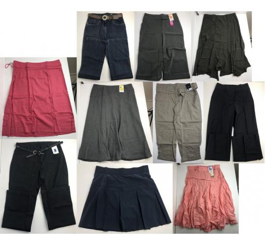 Wholesale Joblot of 20 Ladies Ex-Chain Store Trousers & Skirts - Various Designs