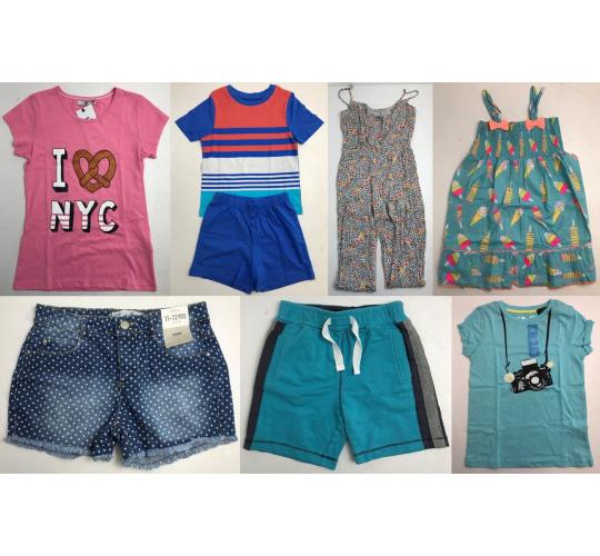 One Off Joblot of 26 Kids Ex-Chain Store Clothing - Tops, Dresses, Shoes & More