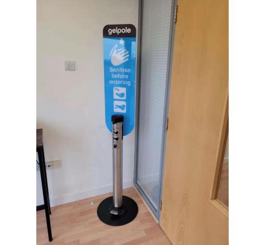 Stainless Steel Foot Operated Soap and Sanitiser Dispenser