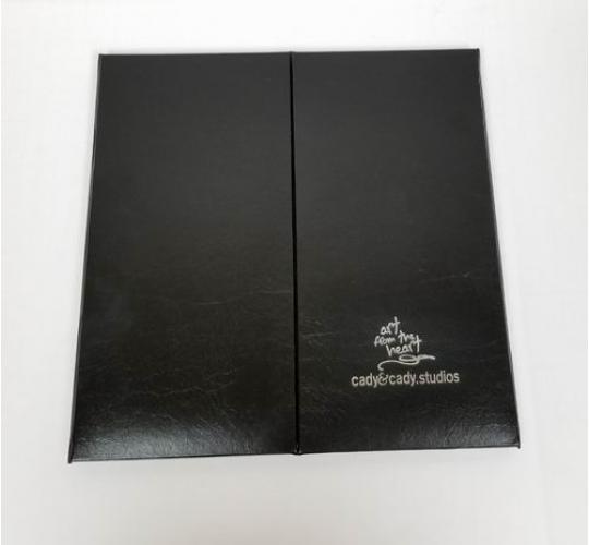 Tri-fold designer Photo Gallery Folio is a professional faux leather photo frame.