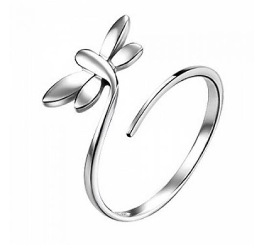 One Off Joblot of 16 Ladies Butterfly Adjustable Silver Rings