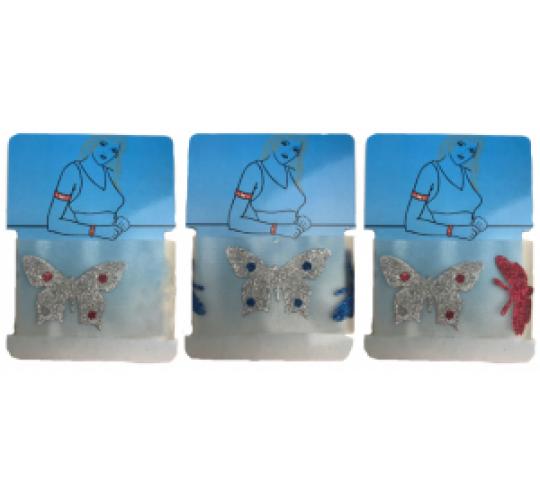 One Off Joblot of 21 Glitter Butterfly Armband / Wristband