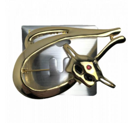 Wholesale Joblot of 78 Gold Coloured Cat Face Crystal Gems Fashion Brooch Pins