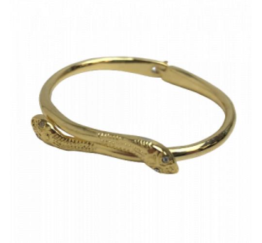 Wholesale Joblot of 30 Gold Coloured Fashion Snake Heads Bracelets