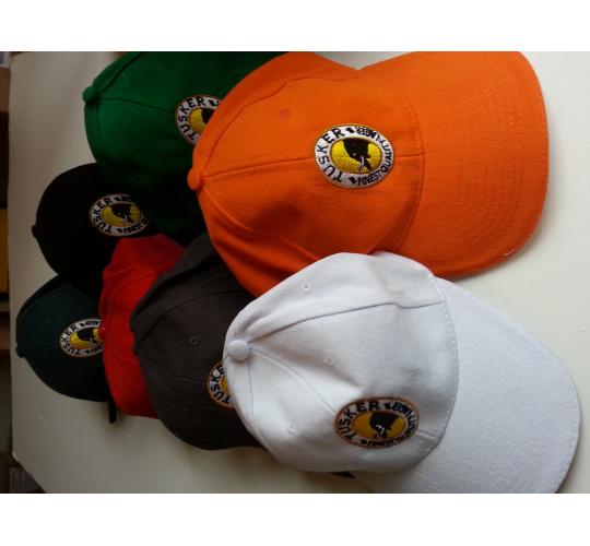 Baseball caps in various colours - x20in a lot Tusker logo on front