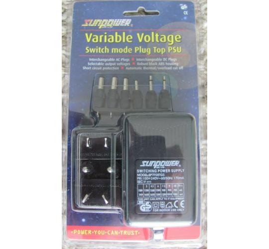 40 x Variable Voltage switch Travel plug PSU (3rd Party Vat Exempt)
