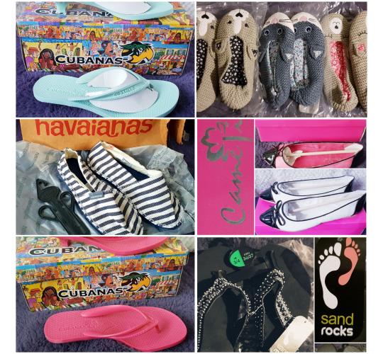 Mixed lot Summer Shoes / Sandals / Slippers 32 Pairs