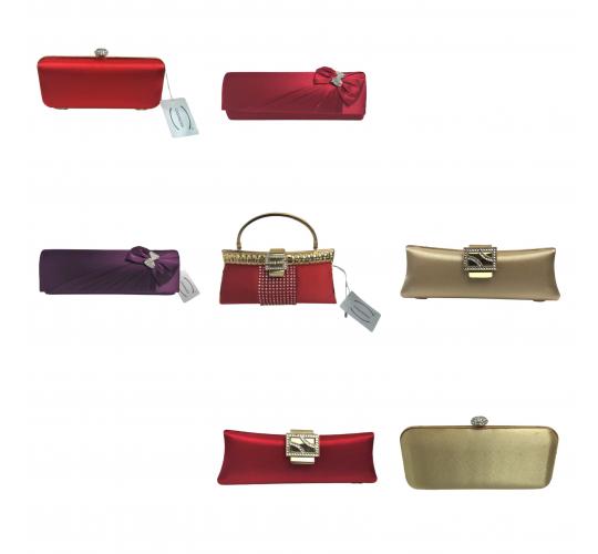 Wholesale Joblot of 30 Casandra Ladies Clutch Bags - Mixed Colour & Styles!
