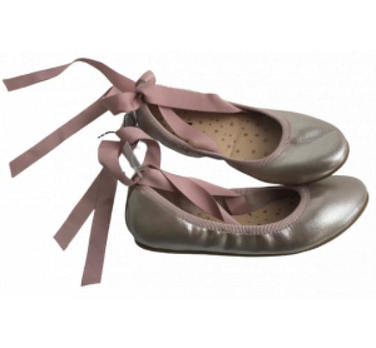 One Off Joblot of 27 Girls Ex-Chain Store Pearlescent Ballerina Shoes Sizes 10-2