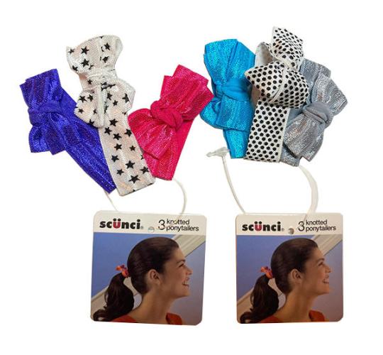 Conair 3-Pk Knotted Ponytailers