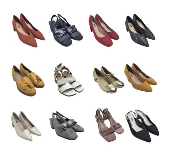 One Off Joblot of 27 Ladies De-Branded Mixed Style Heels Sizes 3.5-7