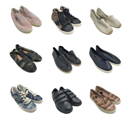 One Off Joblot of 25 Ladies De-Branded Mixed Style Shoes Sizes 3-8