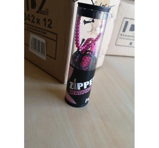 x12 Pink Zipper Headphones by DZine