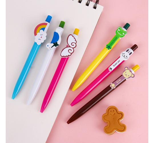 Mixed style Cute Ball Pens for Kids and Student 0.5mm