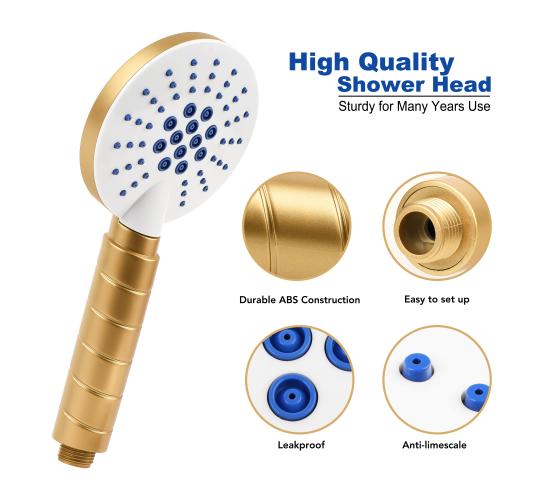  Rainfall Shower Head to Incrase Pressure , Universal Bathroom Use