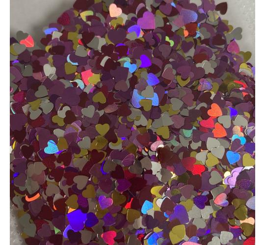 Heart sequins for art and crafts - 3 Colours